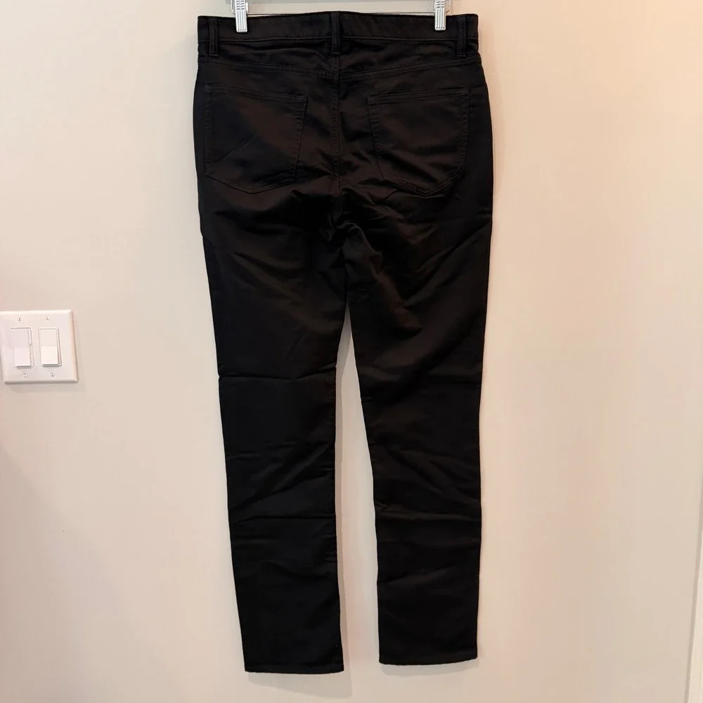 Quince Comfort Stretch Traveler 5 Pocket Pants Slim Office Date Black 34 34 NWT